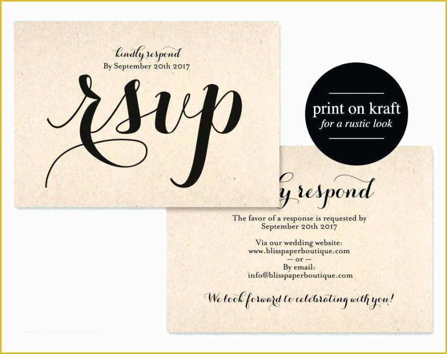 Free Rsvp Postcard Template Of Wedding Invitation Response Cards Wording Blank Luxury