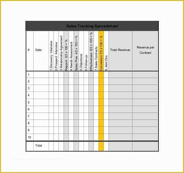 Free Sales Tracker Template Of 13 Blank Spreadsheet Templates Pdf Doc