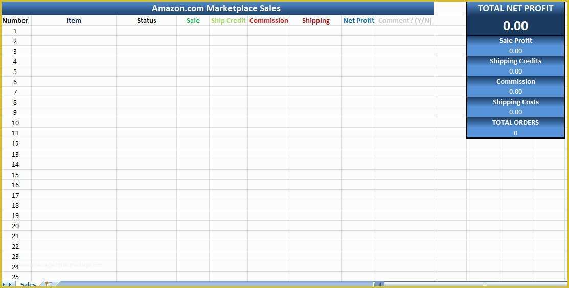 Free Sales Tracker Template Of Amazon Sales Tracking Excel Template