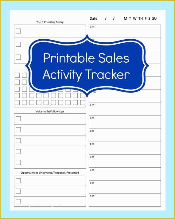 Free Sales Tracker Template Of Sales Activity Tracker Daily Planner Cold Call Tracker