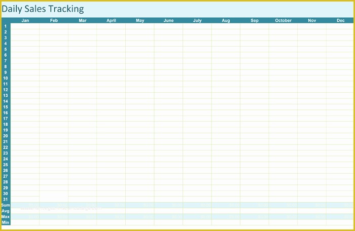 Free Sales Tracker Template Of Sales Tracking Template – 5 Printable Spreadsheets