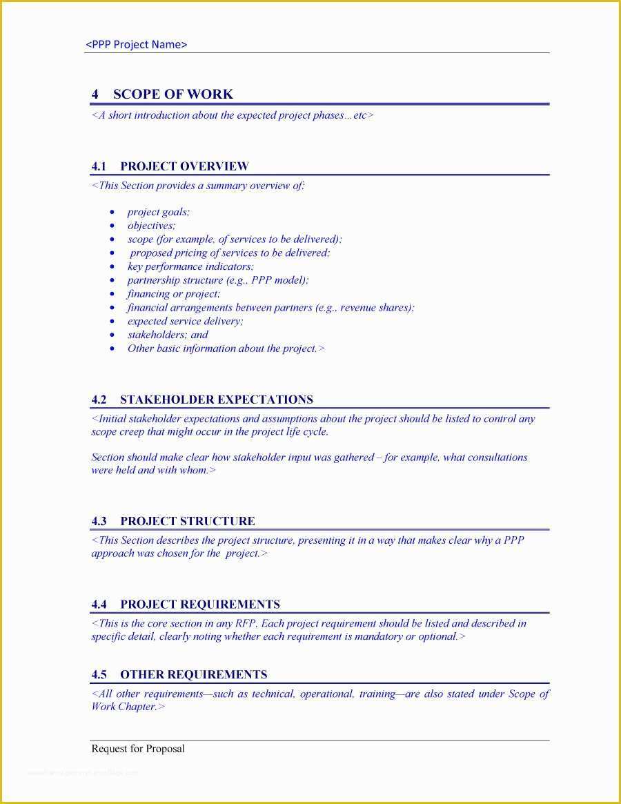 Free Sample Bid Proposal Template Of 40 Best Request for Proposal Templates & Examples Rpf