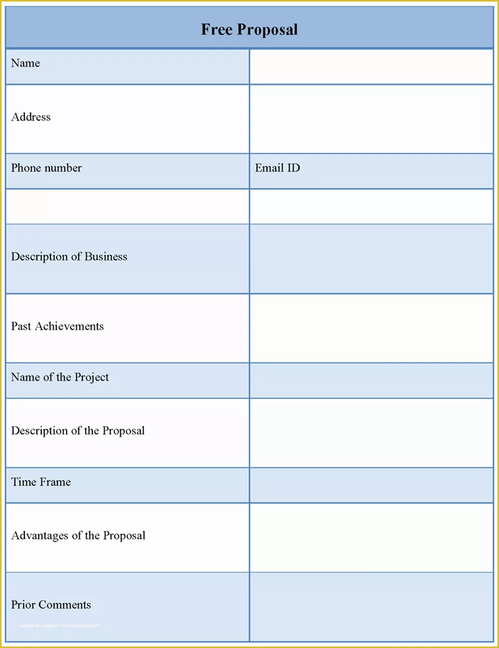 50 Free Sample Bid Proposal Template