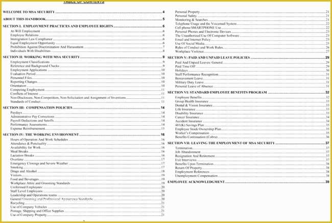 Free Sample Employee Handbook Template Of Employee Handbook Template Word Beepmunk