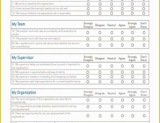 Free Sample Employee Satisfaction Survey Templates Of 25 Employee Surveys