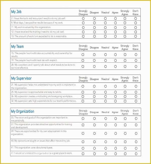 56 Free Sample Employee Satisfaction Survey Templates