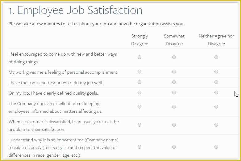 Free Sample Employee Satisfaction Survey Templates Of 5 Free Websites to Take Employee Satisfaction Surveys