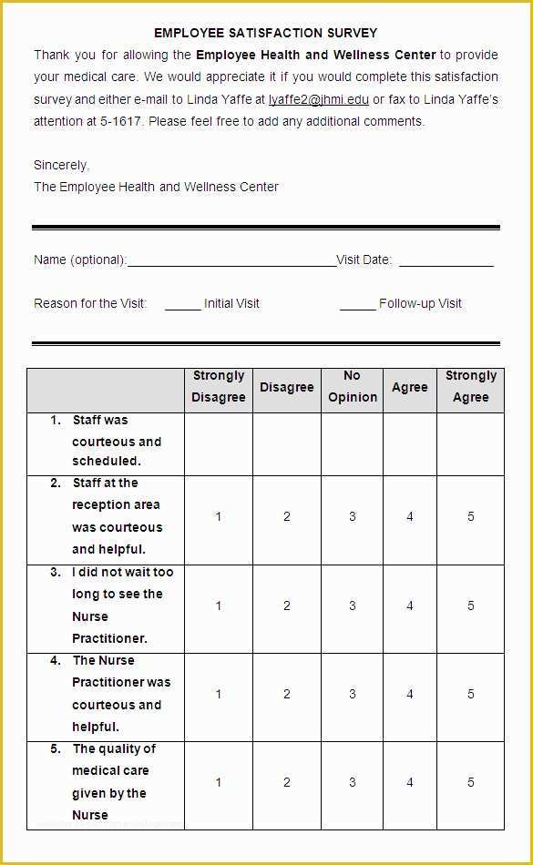 Free Sample Employee Satisfaction Survey Templates Of 9 Employee Satisfaction Survey Templates & Samples Doc