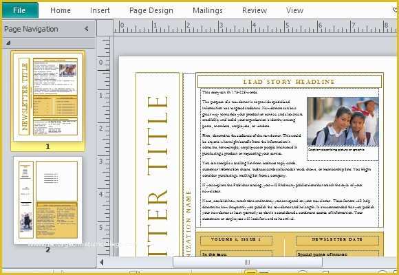 Free Sample Newsletter Templates Microsoft Word Of 10 Best Of Create Newsletters Free Templates Free