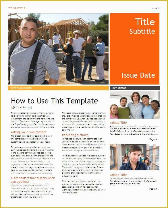 Free Sample Newsletter Templates Microsoft Word Of 5 School Newsletter Templates Doc Pdf