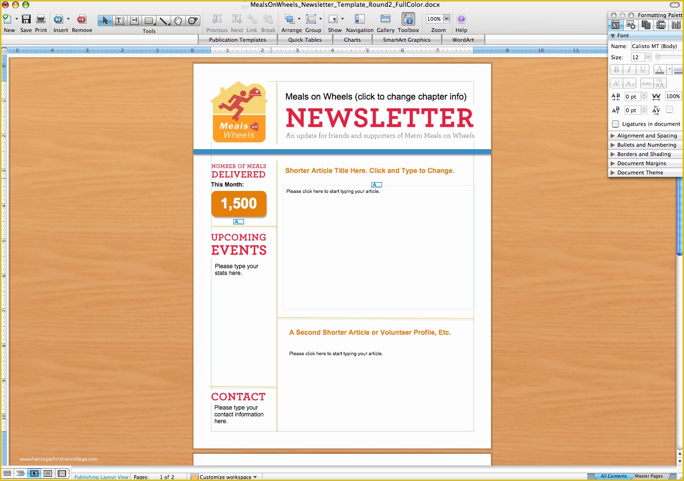 Free Sample Newsletter Templates Microsoft Word Of Microsoft Word Newsletter Templates