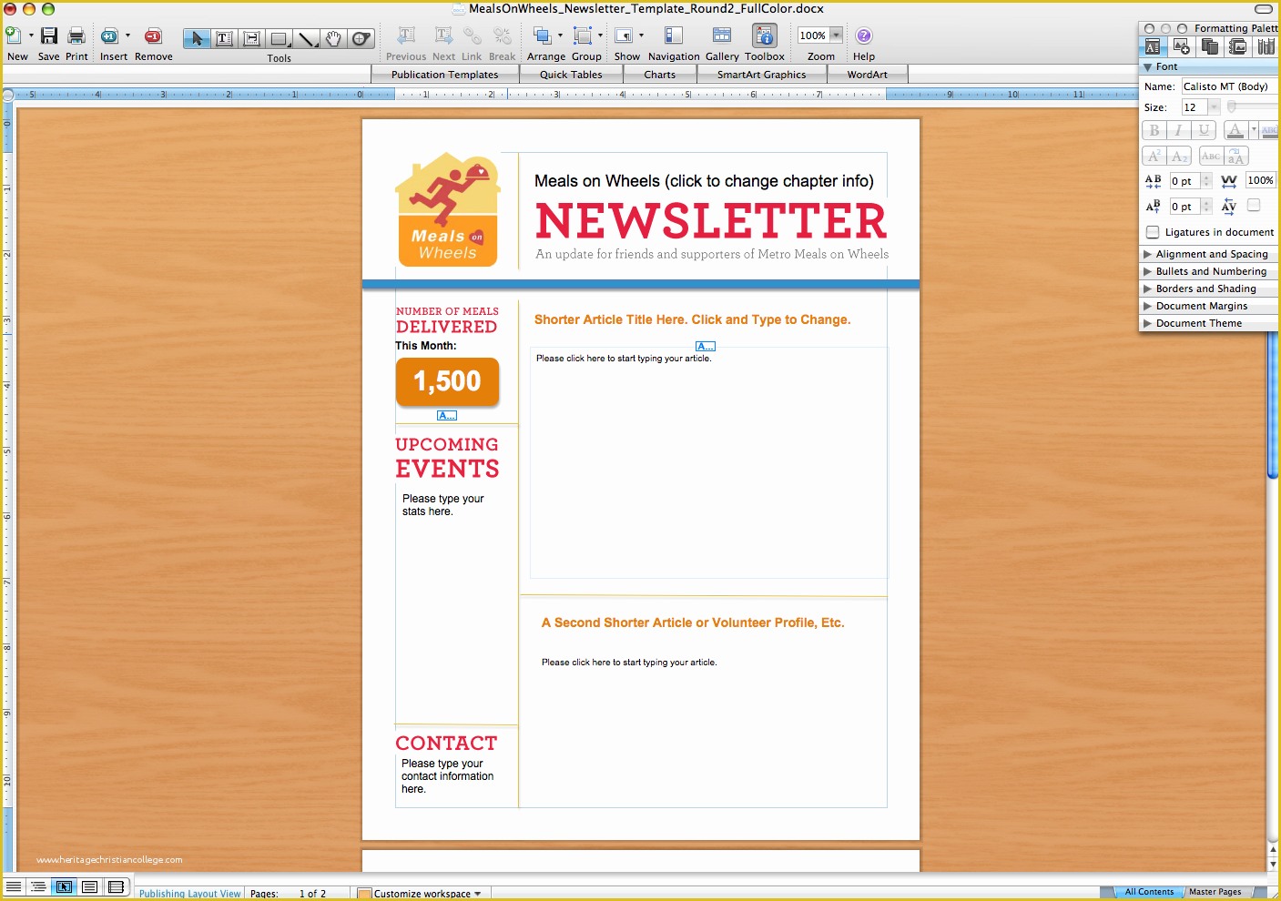 Free Sample Newsletter Templates Microsoft Word Of Microsoft Word Newsletter Templates