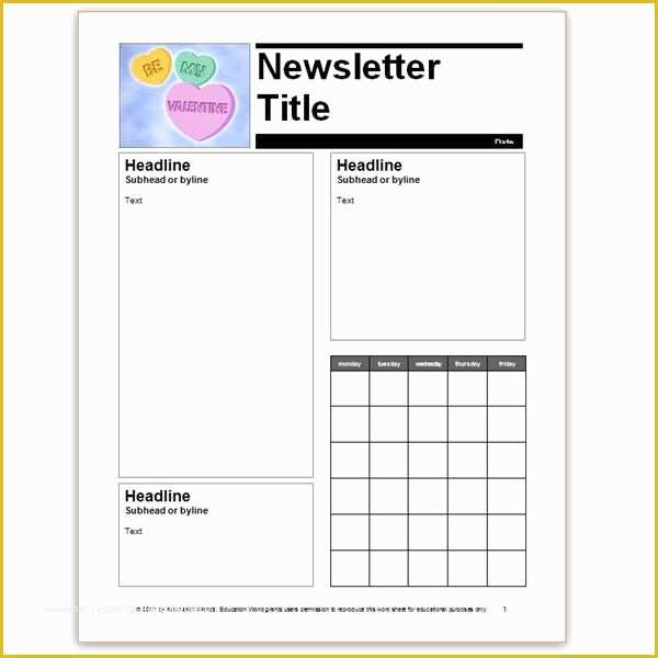 Free Sample Newsletter Templates Microsoft Word Of where to Find Free Church Newsletters Templates for