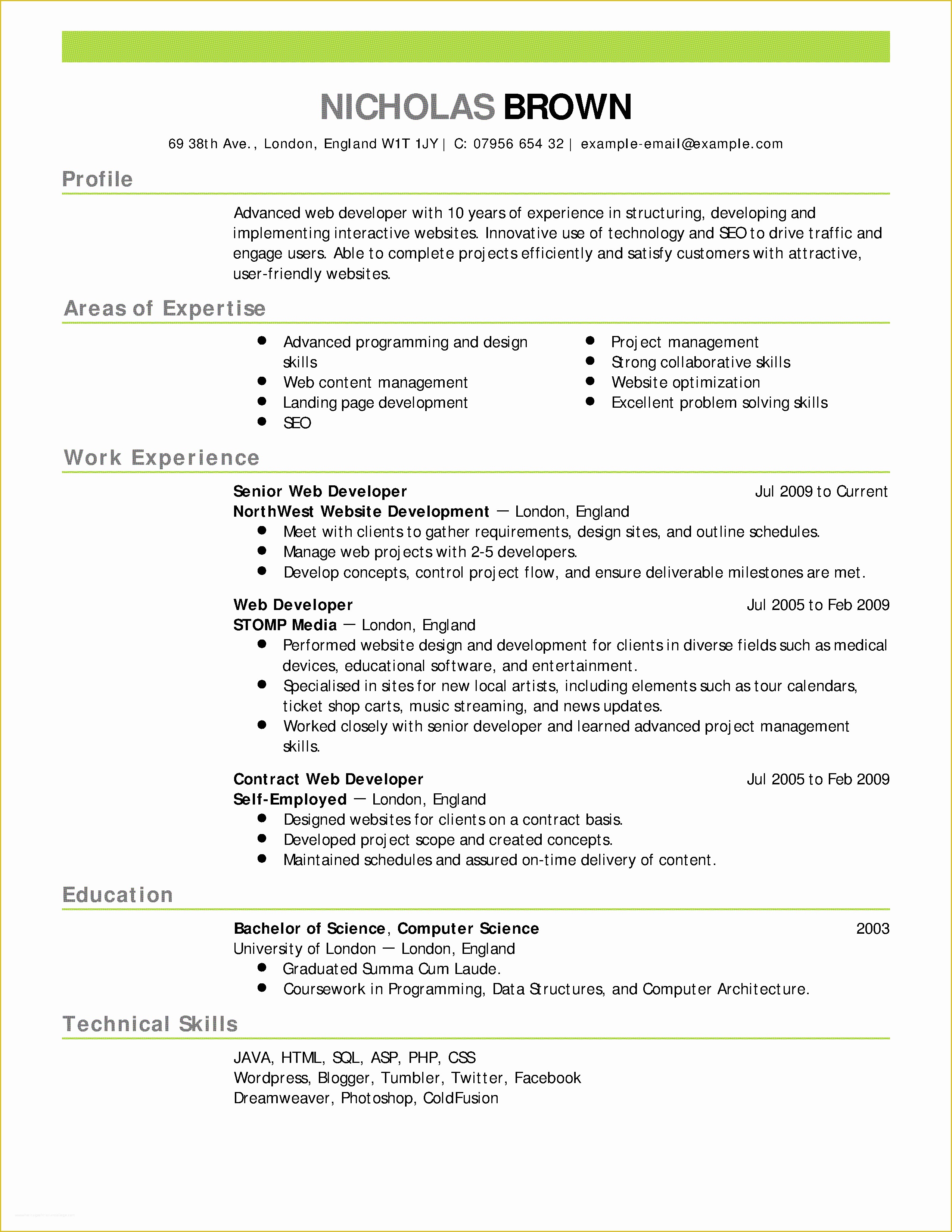 Free Sample Resume Templates Of 16 Free Resume Templates Excel Pdf formats