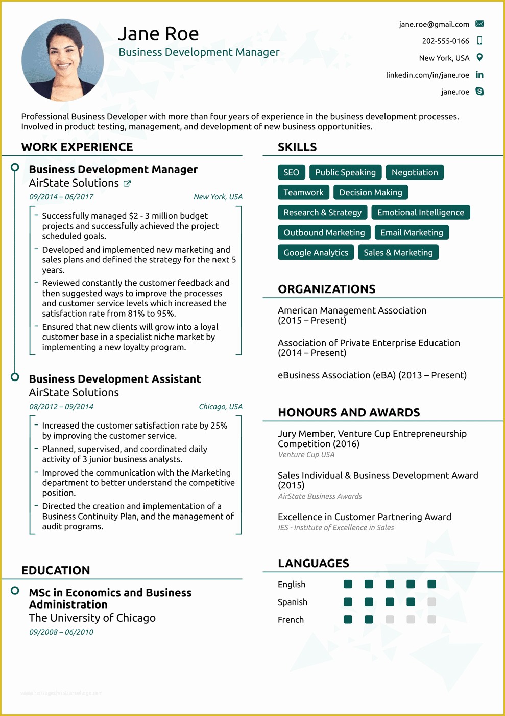 Free Sample Resume Templates Of 2018 Professional Resume Templates as they Should Be [8 ]