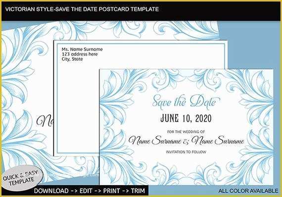 Free Save the Date Templates for Word Of Items Similar to Printable Wedding Save the Date Postcard