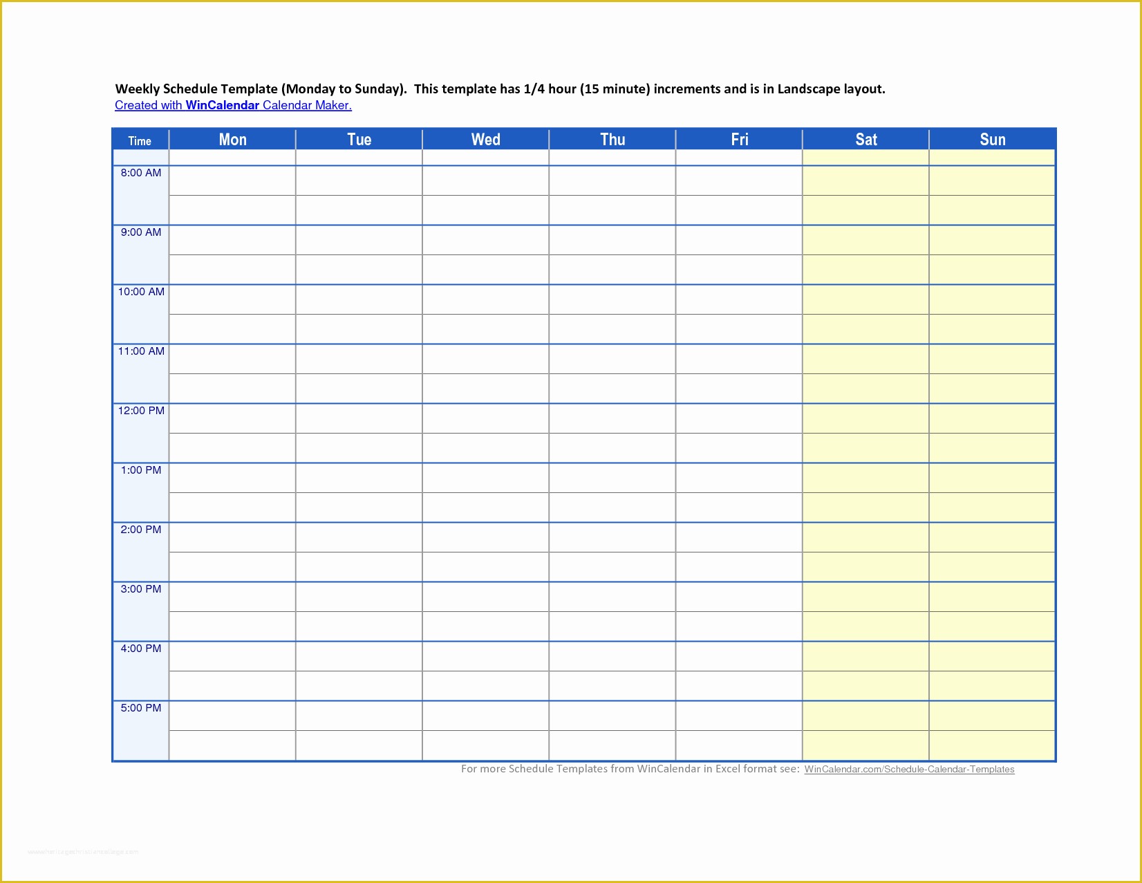 Free Schedule Template Of 10 Free Weekly Schedule Template