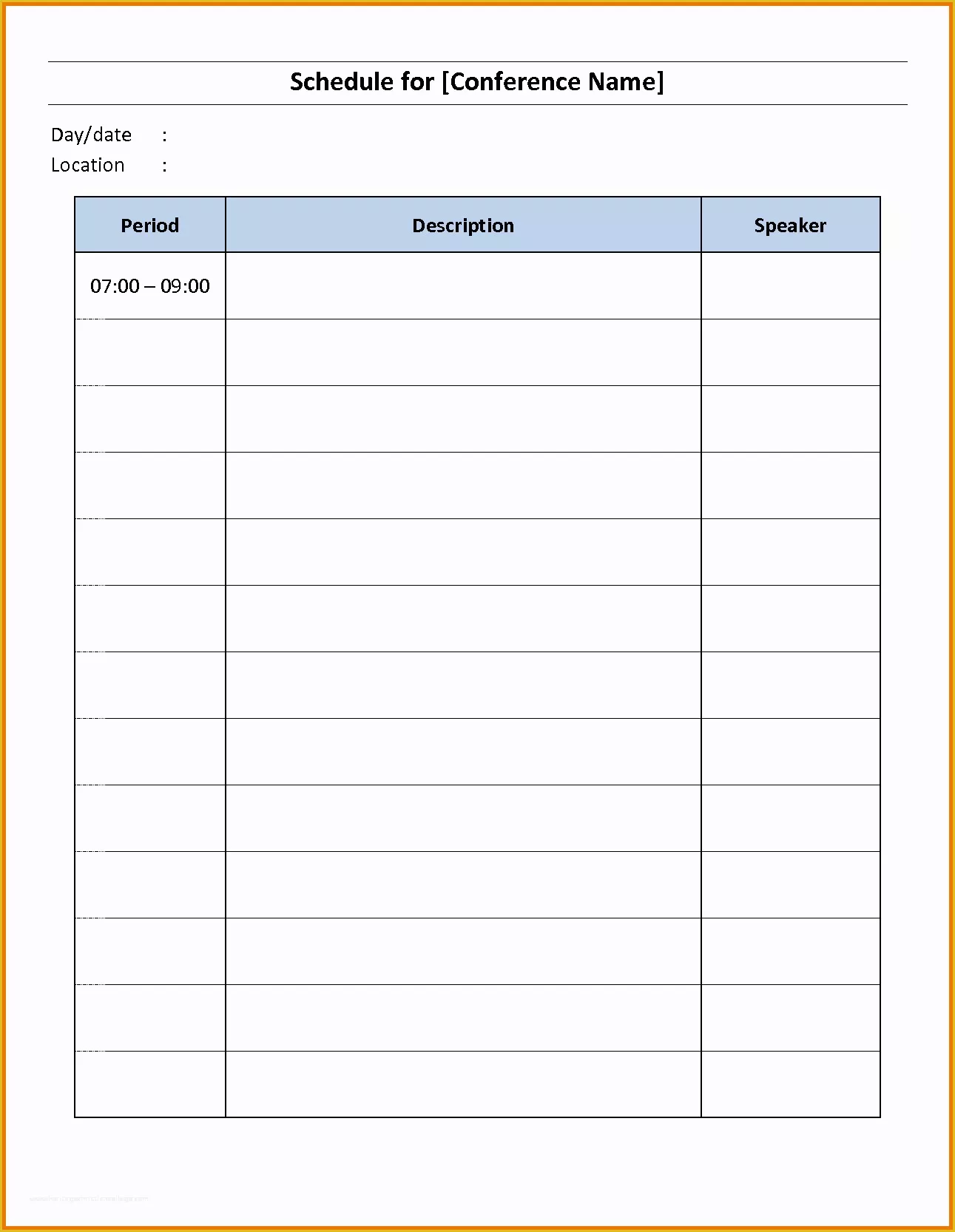 47 Free Schedule Template