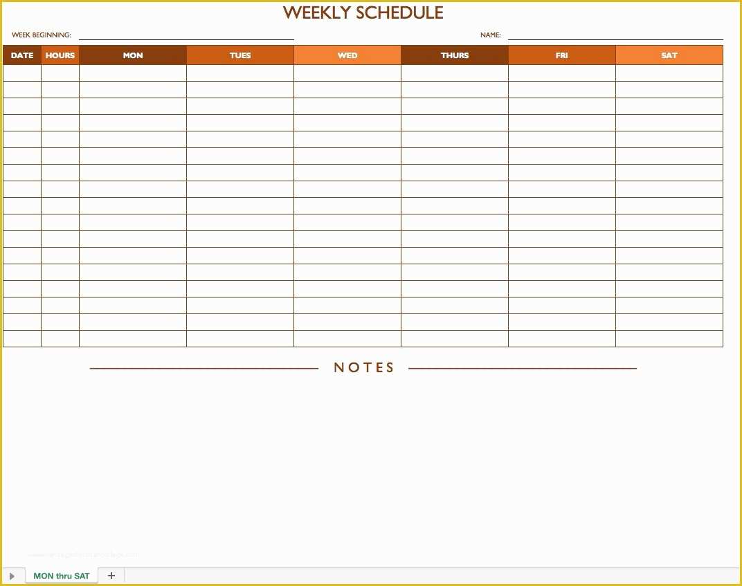 Free Schedule Template Of Free Work Schedule Templates for Word and Excel