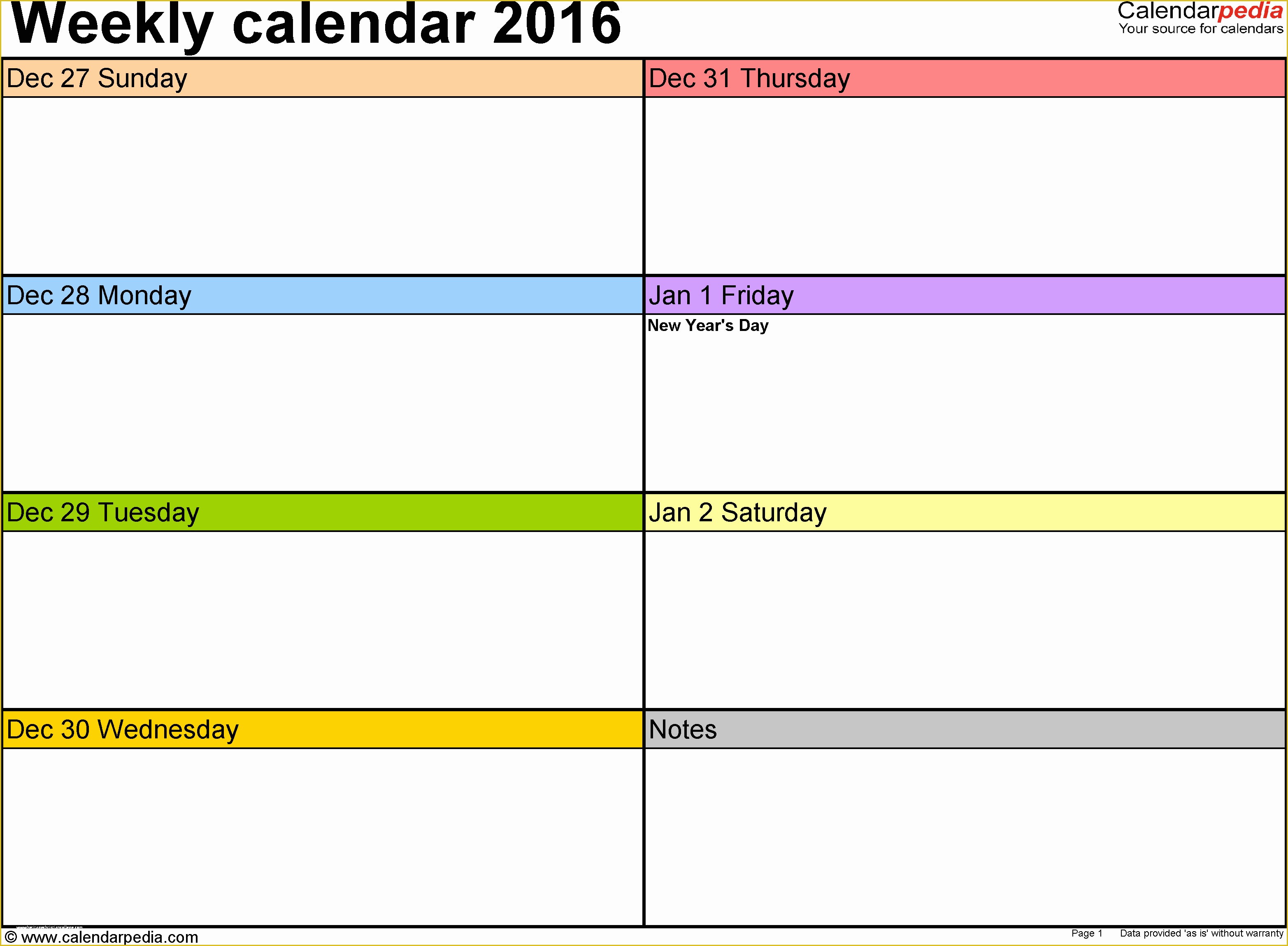 Free Schedule Template Of Weekly Calendar Line