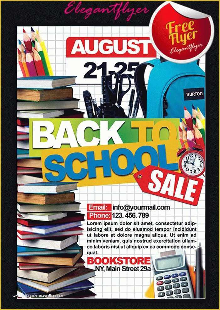 Free School Flyer Templates Of 16 Free Back to School Flyer Psd Templates Designyep