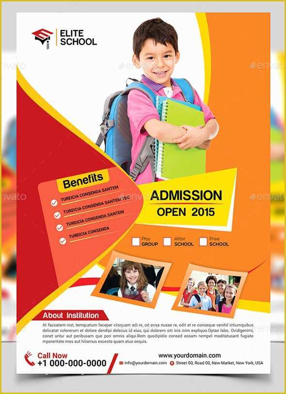 Free School Flyer Templates Of 20 Cool Flyer Templates for Kid & School – Desiznworld