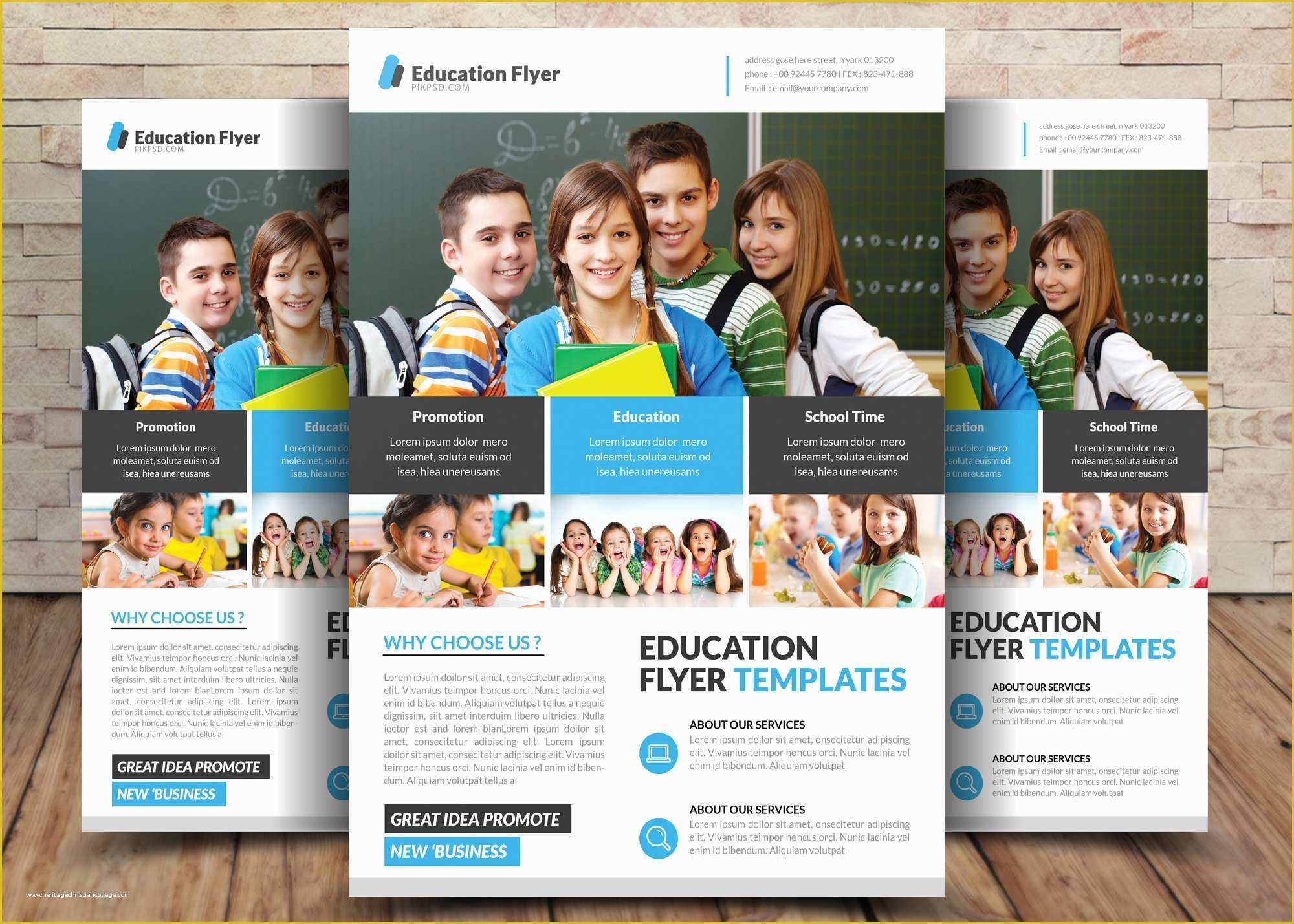 Free School Flyer Templates Of Free School Education Flyer Psd Templates