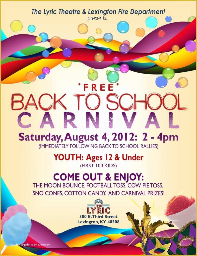 Free School Flyer Templates Of School Carnival Flyer Template Free Back to School