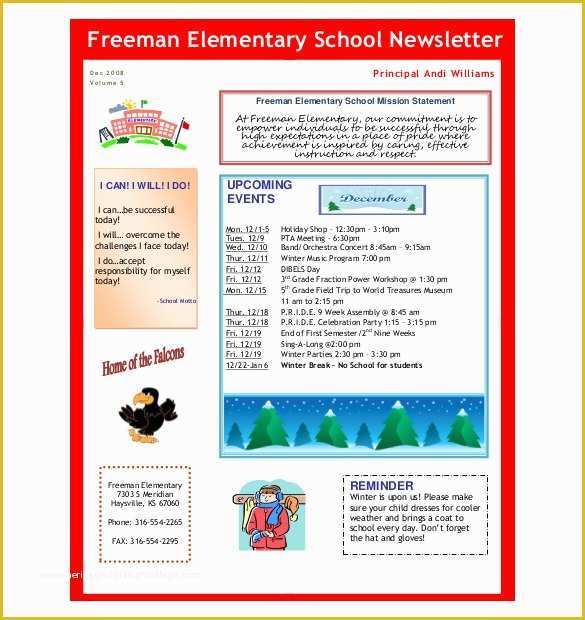 Free School Newsletter Templates Of 10 Preschool Newsletter Templates – Free Sample Example