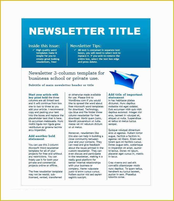 Free School Newsletter Templates Of 50 Free Newsletter Templates for Work School and Classroom