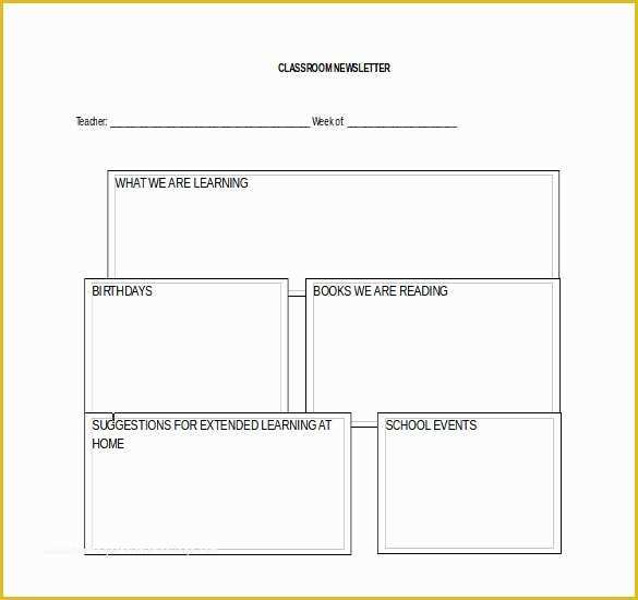 Free School Newsletter Templates Of 8 Classroom Newsletter Templates Free Sample Example