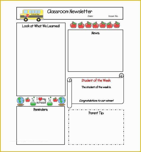 Free School Newsletter Templates Of 8 Free Newsletter Templates Free Word Pdf Documents