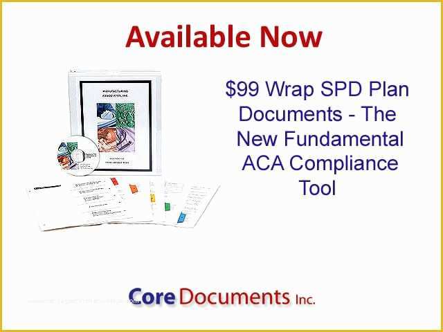 Free Section 125 Plan Document Template Of Summary Plan Description Archives Core Documents