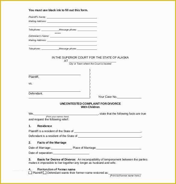 Free Separation Agreement Template Of 11 Divorce Agreement Templates – Free Sample Example