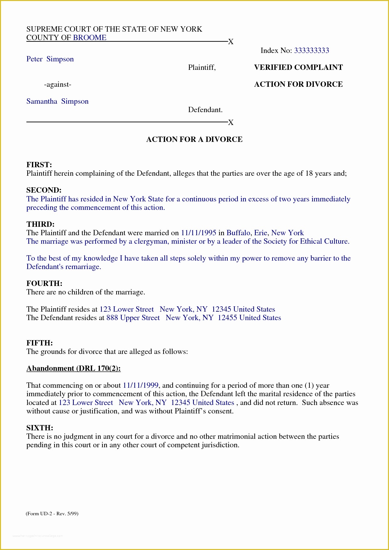 Free Separation Agreement Template Of 3 Separation Agreement Samplereport Template Document