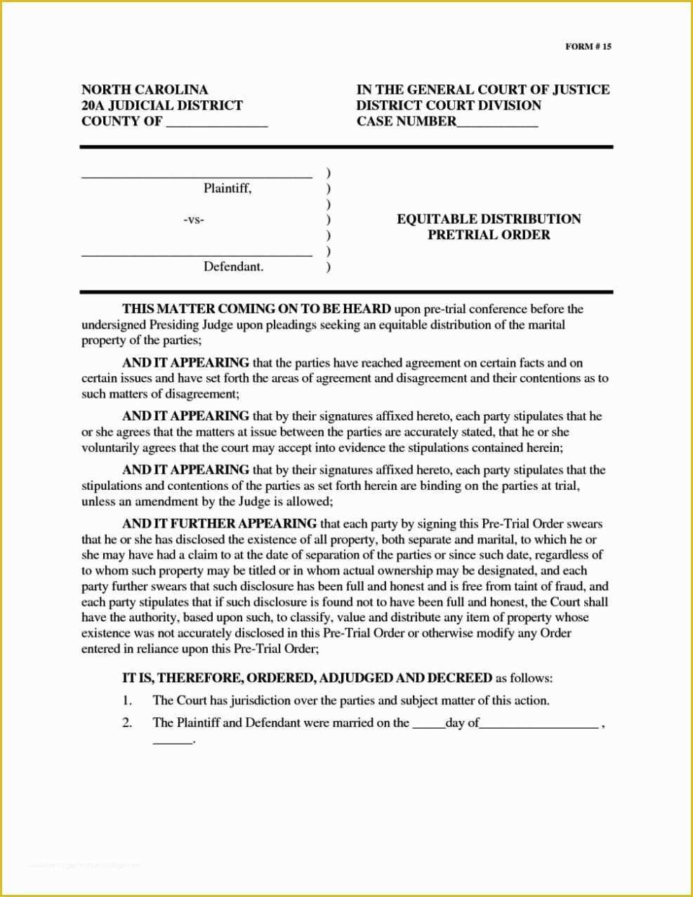 Free Separation Agreement Template Of Free Marriage Separation Agreement Template