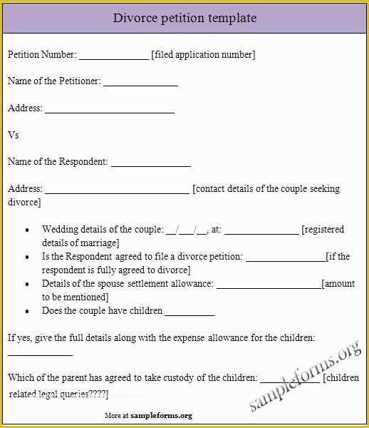 Free Separation Agreement Template Of Separation Agreement Template Divorce