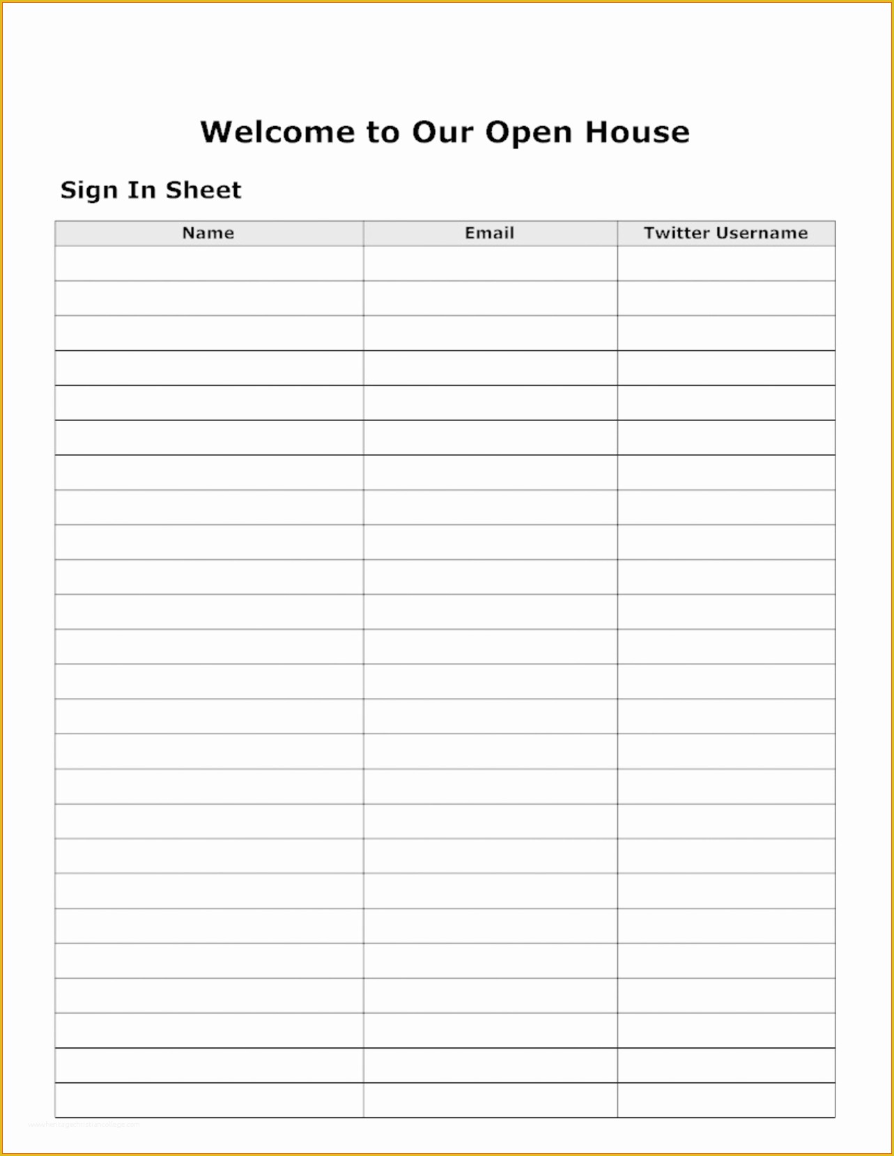 Free Sign Templates Of Free Printable Sign In Sheet Template