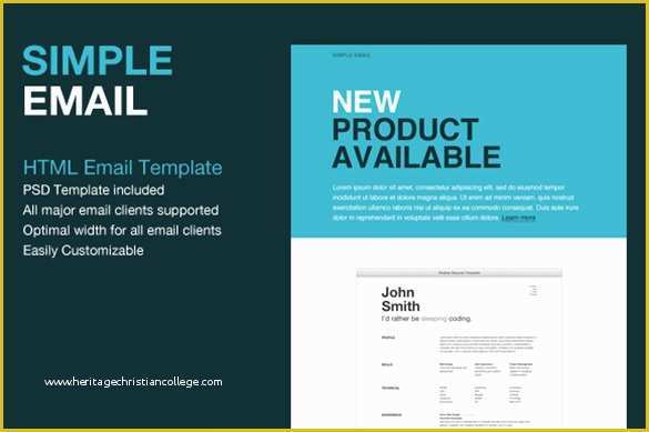 Free Simple HTML Templates Of 14 Google Gmail Email Templates – HTML Psd Files