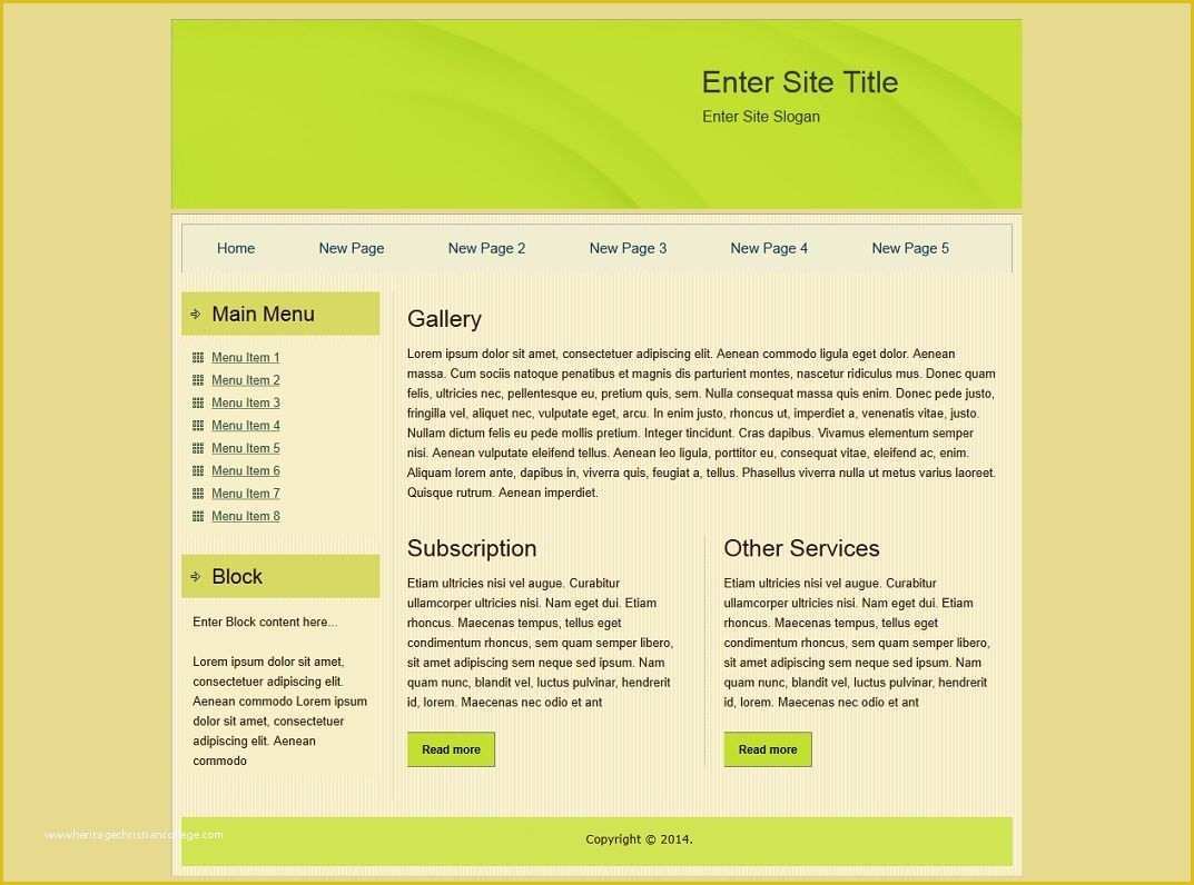 Free Simple HTML Templates Of HTML Templates
