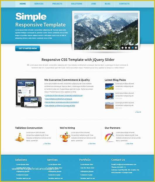 Free Simple HTML Templates Of Simple Website Templates