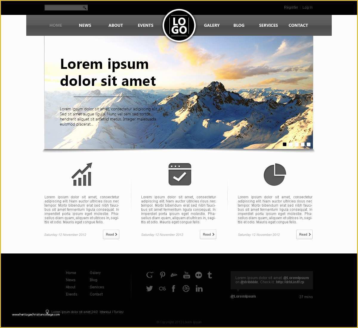 Free Simple HTML Templates Of Well Designed Psd Website Templates for Free Download