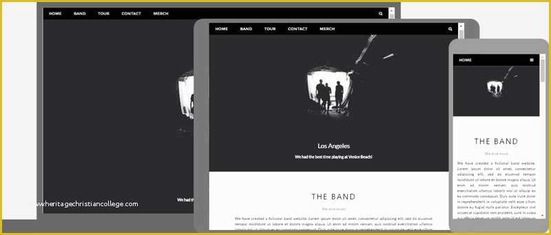 Free Simple HTML Website Templates Of Responsive Web Design Templates