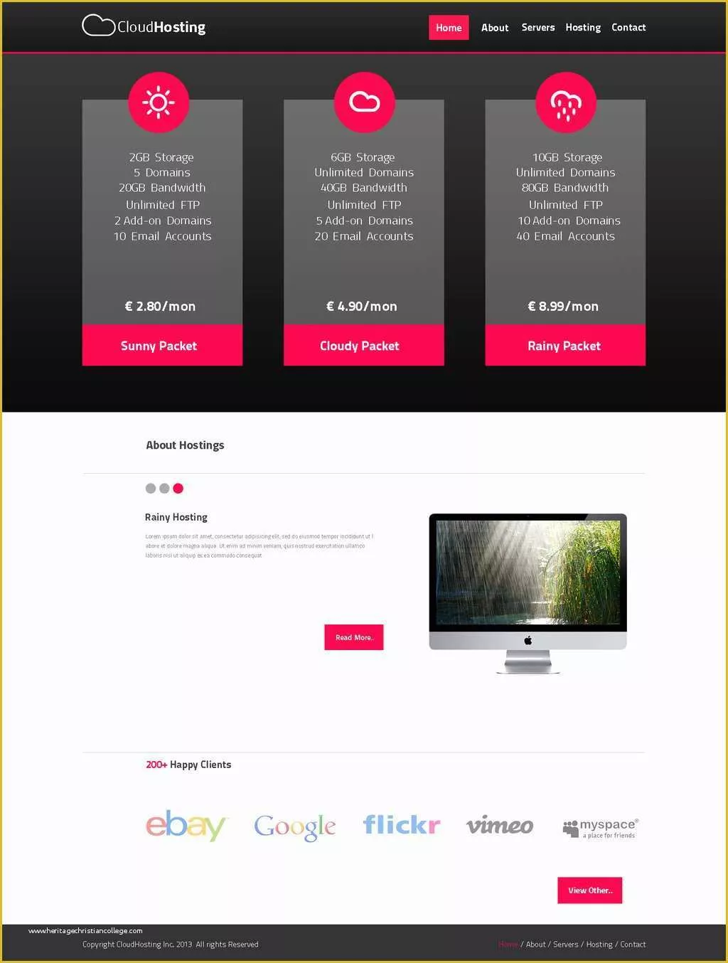 Free Simple HTML Website Templates Of Simple Web Template by Wizardcreative On Deviantart