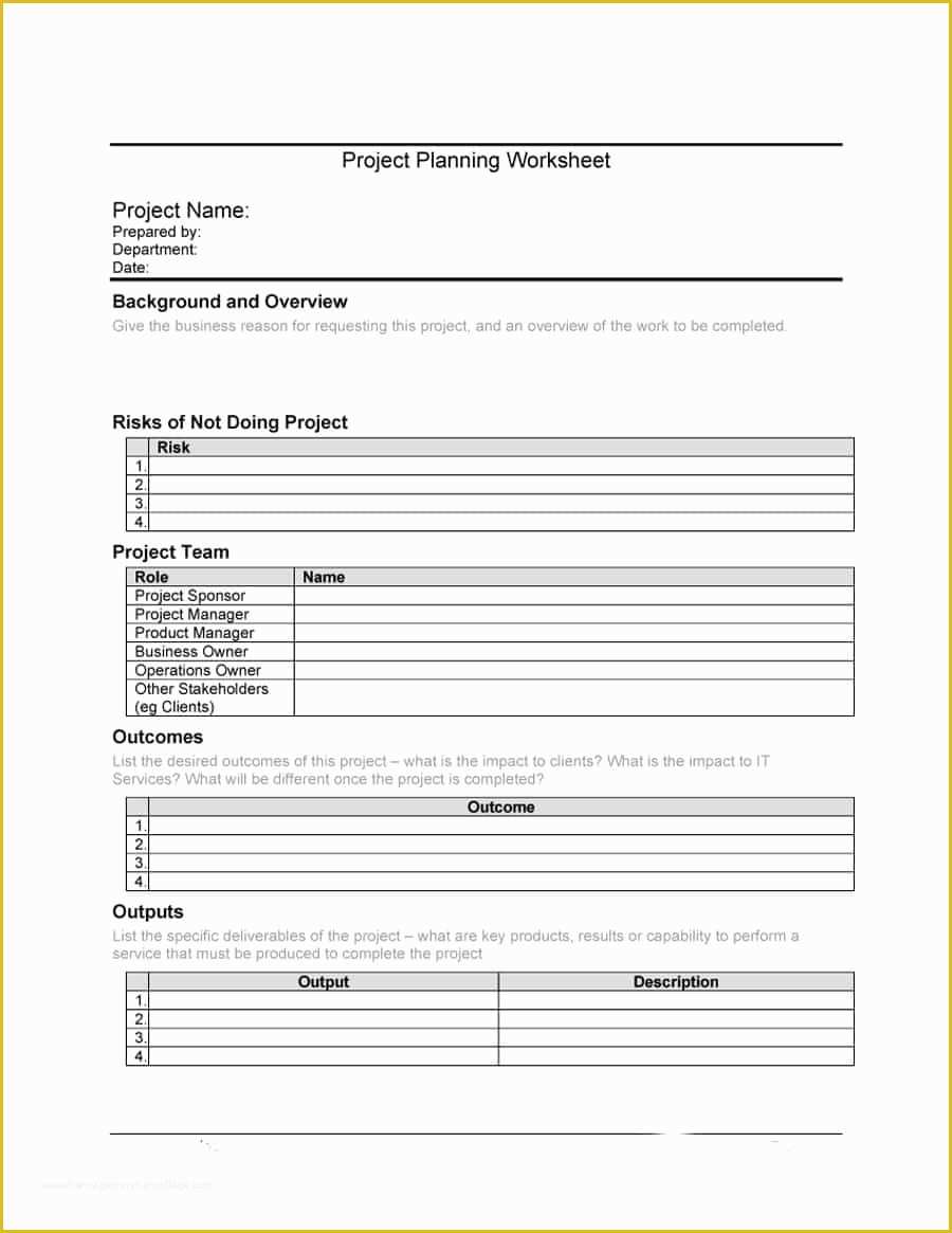 Free Simple Project Management Templates Of Simple Project Plan Template Free and Project Management