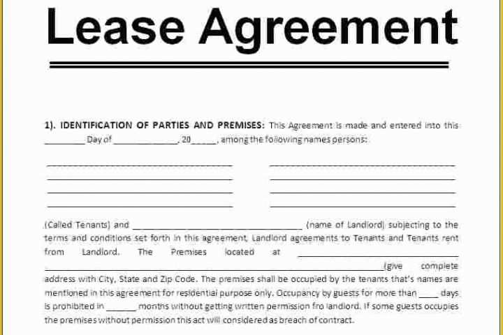 Free Simple Rental Agreement Template Of 7 Lease Agreement Templates