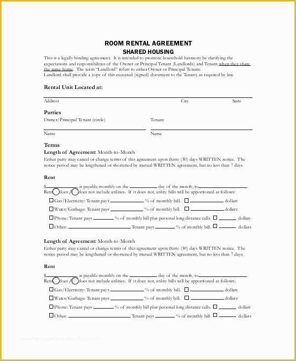 Free Simple Rental Agreement Template Of Basic Rental Agreement – 10 Free Word Pdf Documents