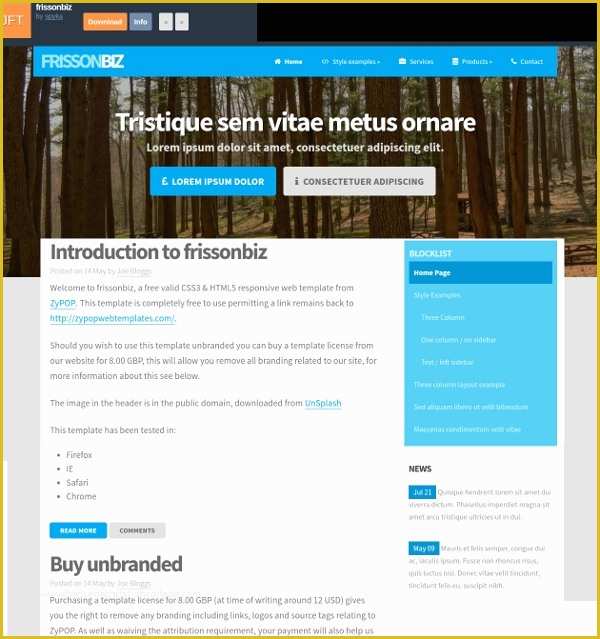 Free Simple Website Templates Of 14 Free Responsive HTML5 Website Templates &amp; themes