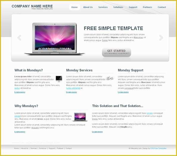 Free Simple Website Templates Of Free Simple Template Free Css Templates