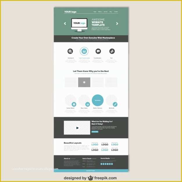 Free Simple Website Templates Of Simple Website Tamplate Vector